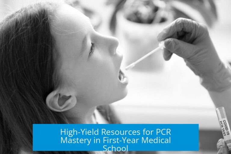 High-Yield Resources for PCR Mastery in First-Year Medical School