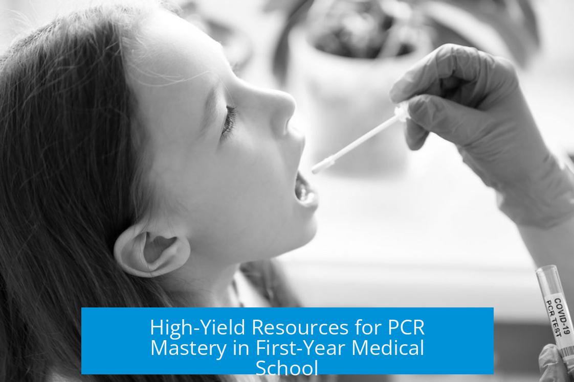 High-Yield Resources for PCR Mastery in First-Year Medical School