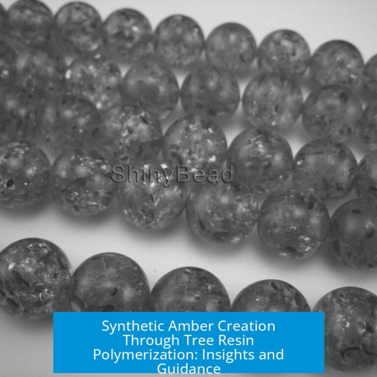 Synthetic Amber Creation Through Tree Resin Polymerization: Insights and Guidance