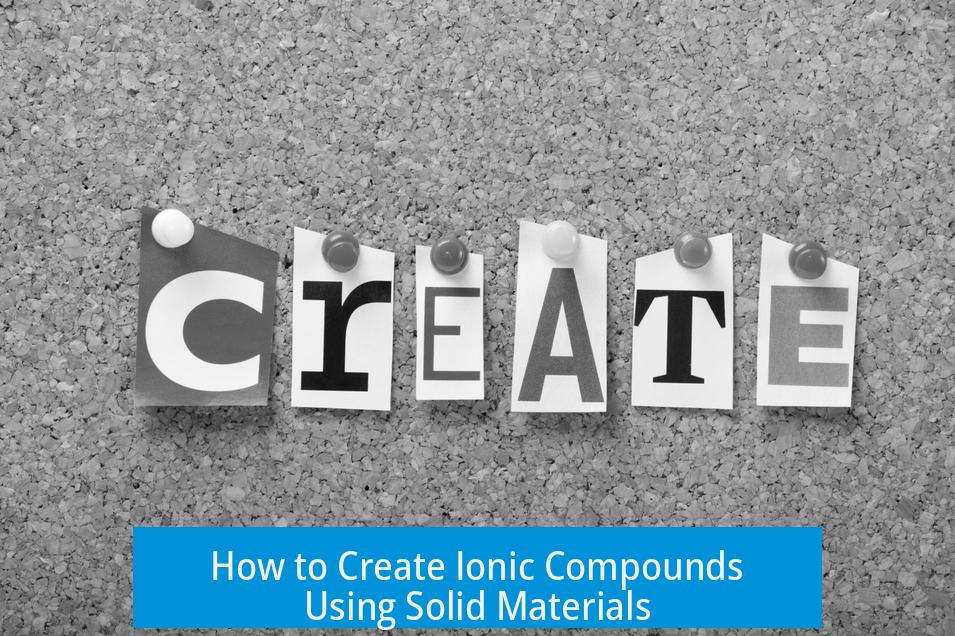 How to Create Ionic Compounds Using Solid Materials