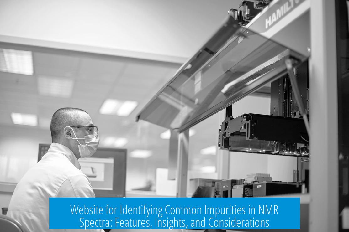 Website for Identifying Common Impurities in NMR Spectra: Features, Insights, and Considerations
