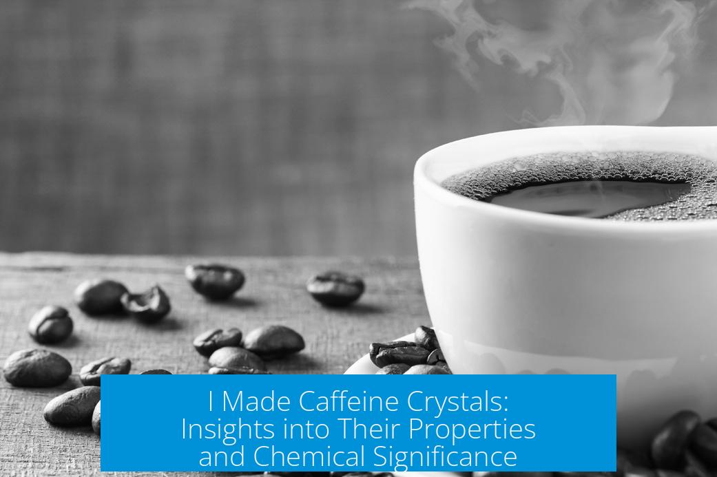 I Made Caffeine Crystals: Insights into Their Properties and Chemical Significance