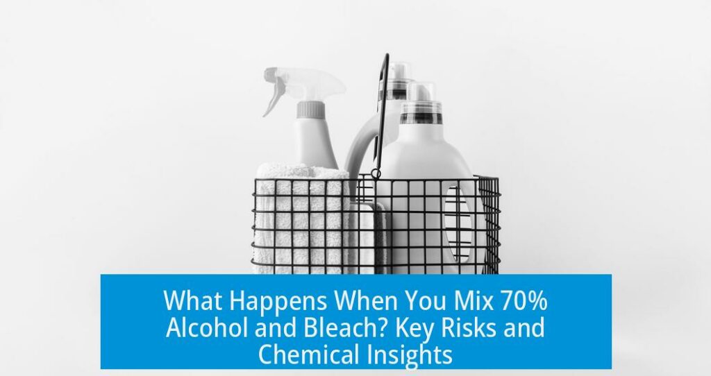 What Happens When You Mix 70% Alcohol and Bleach? Key Risks and Chemical Insights
