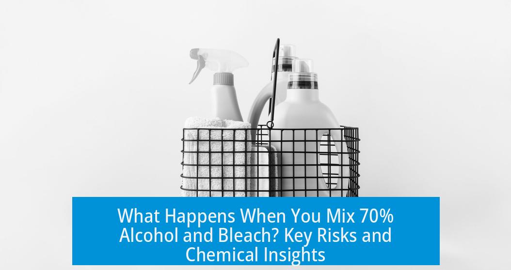 What Happens When You Mix 70% Alcohol and Bleach? Key Risks and Chemical Insights