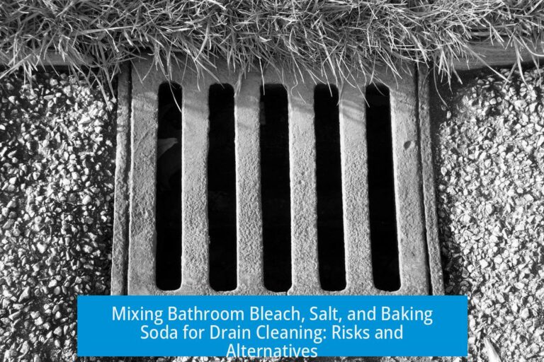 Mixing Bathroom Bleach, Salt, and Baking Soda for Drain Cleaning: Risks and Alternatives