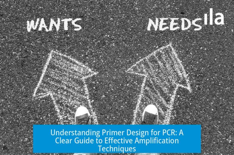 Understanding Primer Design for PCR: A Clear Guide to Effective Amplification Techniques