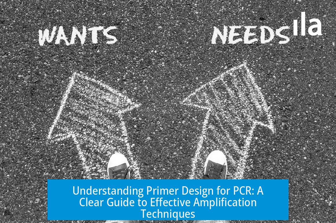 Understanding Primer Design for PCR: A Clear Guide to Effective Amplification Techniques