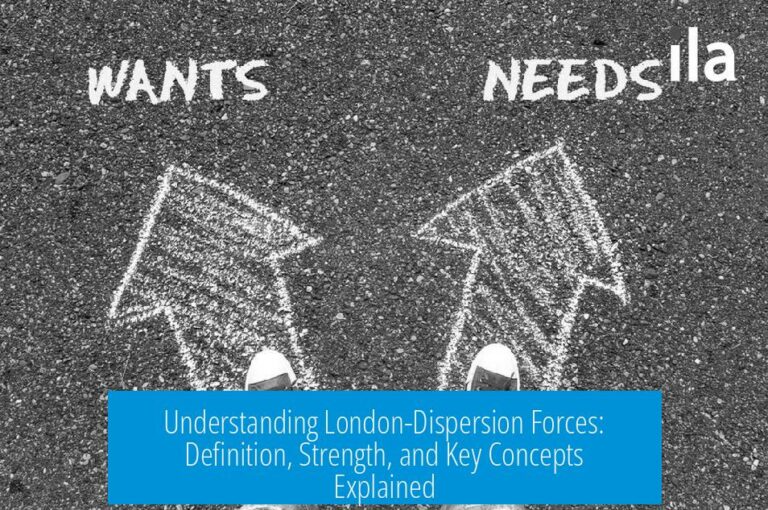Understanding London-Dispersion Forces: Definition, Strength, and Key Concepts Explained
