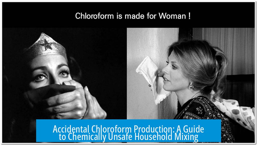 Accidental Chloroform Production: A Guide to Chemically Unsafe Household Mixing