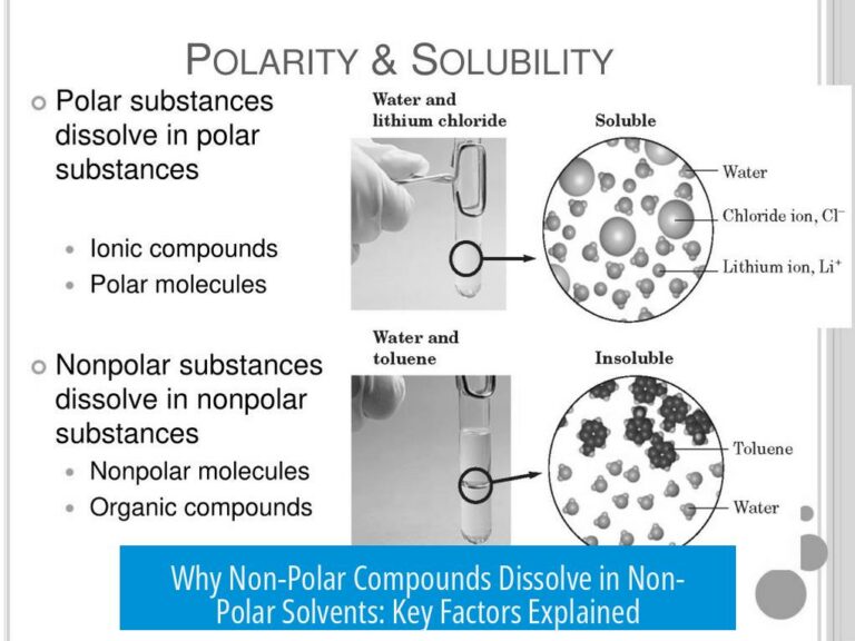 Why Non-Polar Compounds Dissolve in Non-Polar Solvents: Key Factors Explained