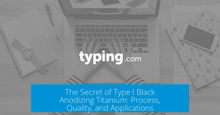 The Secret of Type I Black Anodizing Titanium: Process, Quality, and Applications