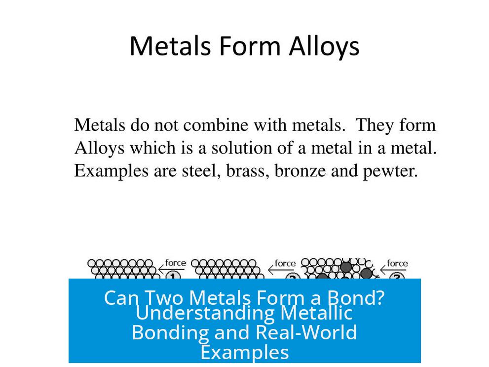Can Two Metals Form a Bond? Understanding Metallic Bonding and Real-World Examples