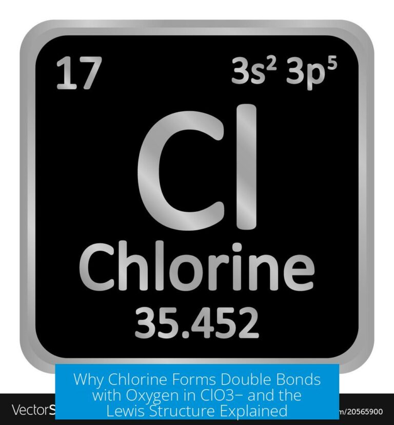 Why Chlorine Forms Double Bonds with Oxygen in ClO3− and the Lewis Structure Explained