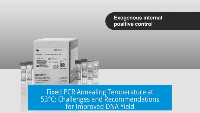 Fixed PCR Annealing Temperature at 53°C: Challenges and Recommendations for Improved DNA Yield
