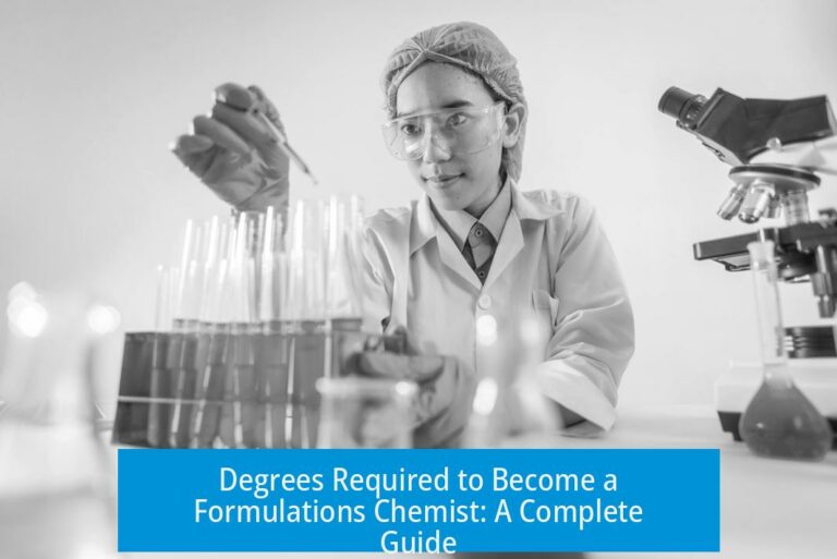 Degrees Required to Become a Formulations Chemist: A Complete Guide
