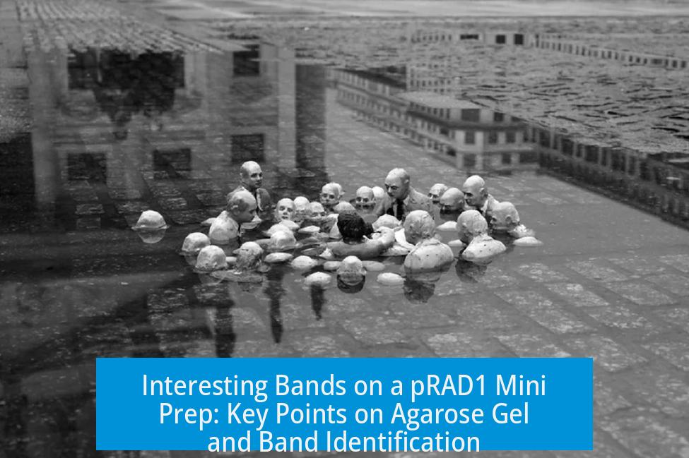 Interesting Bands on a pRAD1 Mini Prep: Key Points on Agarose Gel and Band Identification