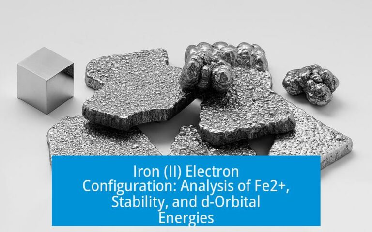 Iron (II) Electron Configuration: Analysis of Fe2+, Stability, and d-Orbital Energies