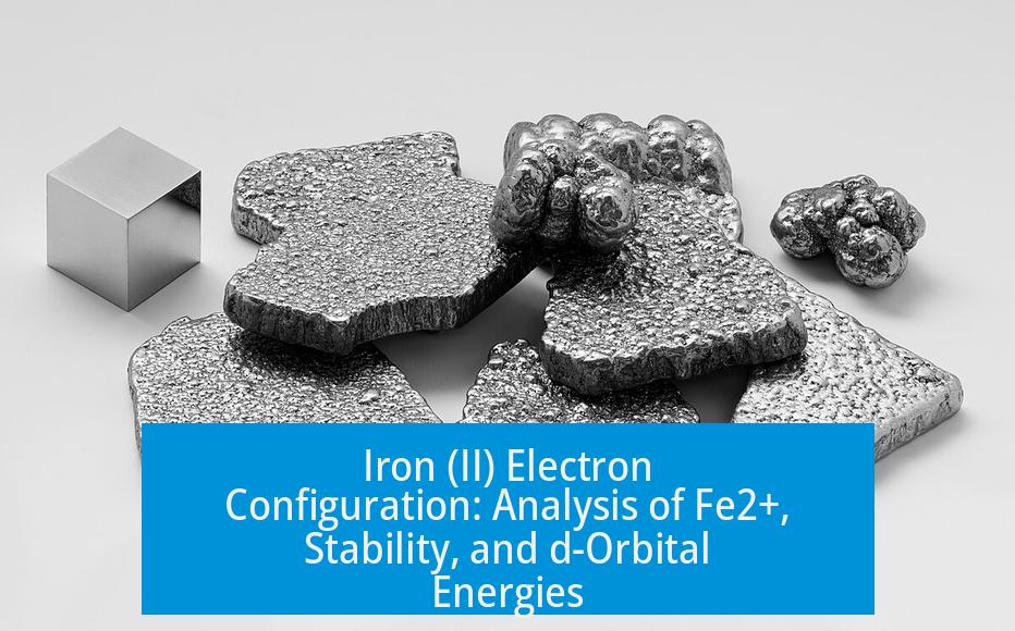 Iron (II) Electron Configuration: Analysis of Fe2+, Stability, and d-Orbital Energies