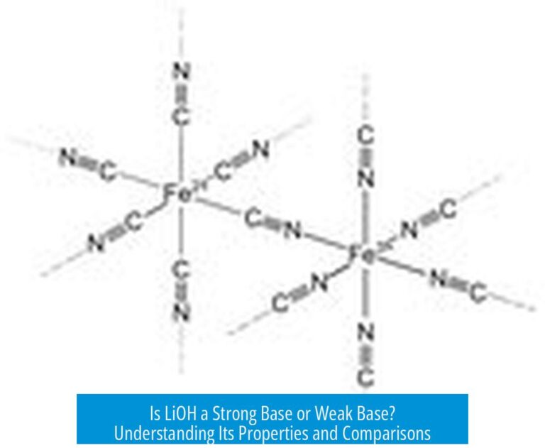 Is LiOH a Strong Base or Weak Base? Understanding Its Properties and Comparisons