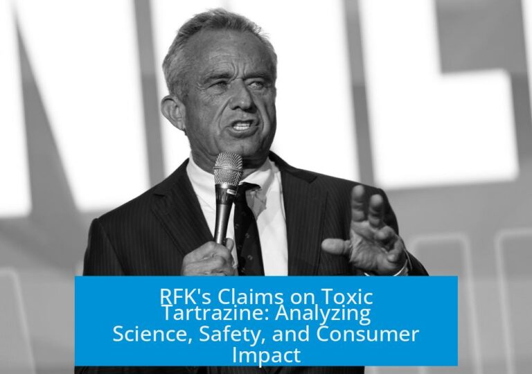 RFK's Claims on Toxic Tartrazine: Analyzing Science, Safety, and Consumer Impact