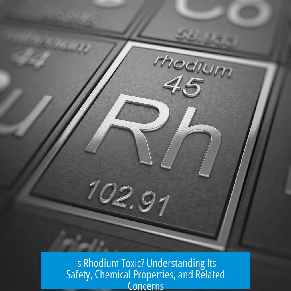 Is Rhodium Toxic? Understanding Its Safety, Chemical Properties, and Related Concerns