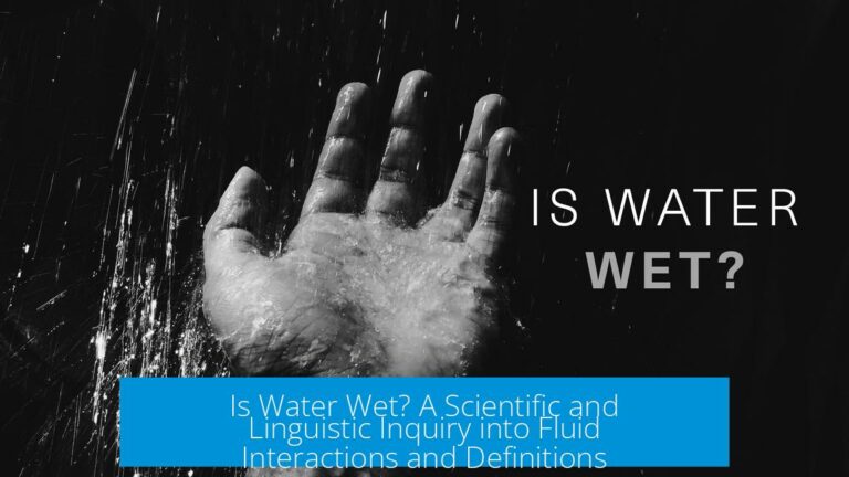 Is Water Wet? A Scientific and Linguistic Inquiry into Fluid Interactions and Definitions