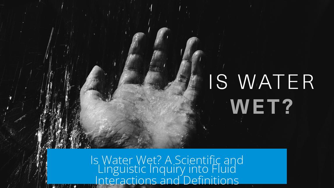 Is Water Wet? A Scientific and Linguistic Inquiry into Fluid Interactions and Definitions