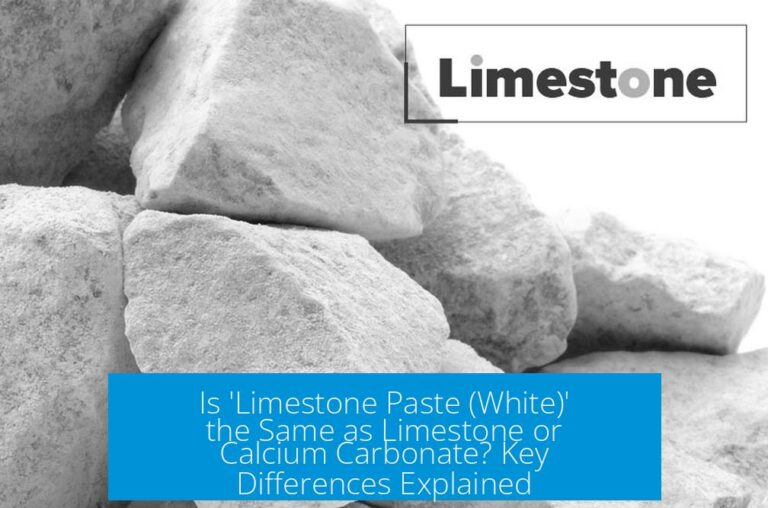 Is 'Limestone Paste (White)' the Same as Limestone or Calcium Carbonate? Key Differences Explained