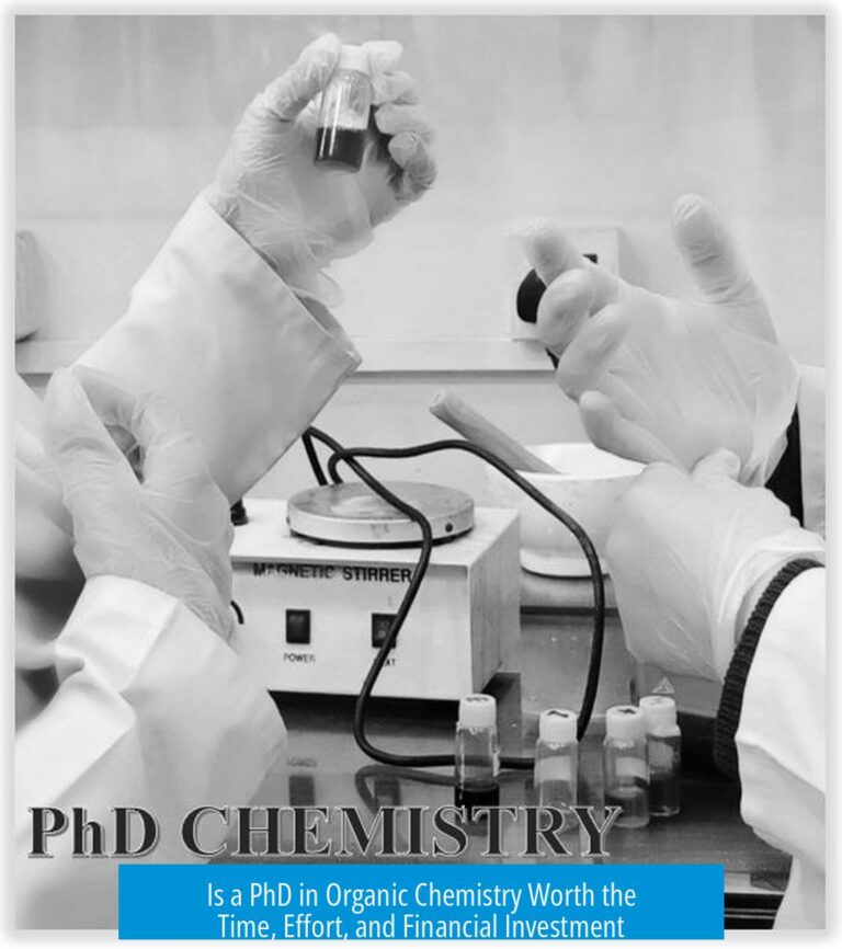 Is a PhD in Organic Chemistry Worth the Time, Effort, and Financial Investment