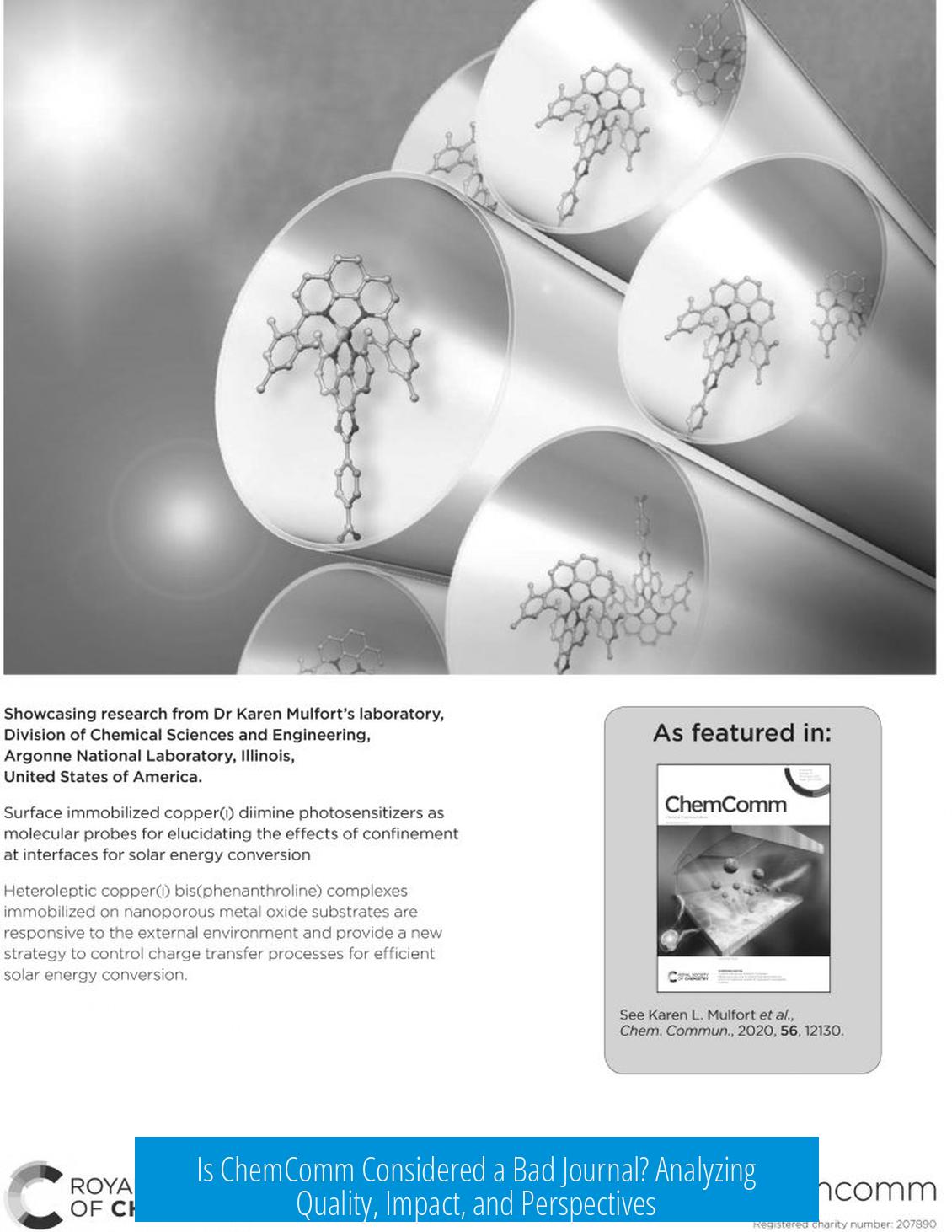 Is ChemComm Considered a Bad Journal? Analyzing Quality, Impact, and Perspectives