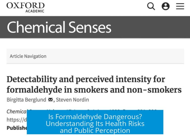 Is Formaldehyde Dangerous? Understanding Its Health Risks and Public Perception