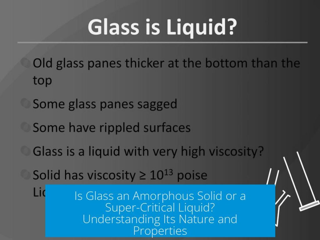Is Glass an Amorphous Solid or a Super-Critical Liquid? Understanding ...
