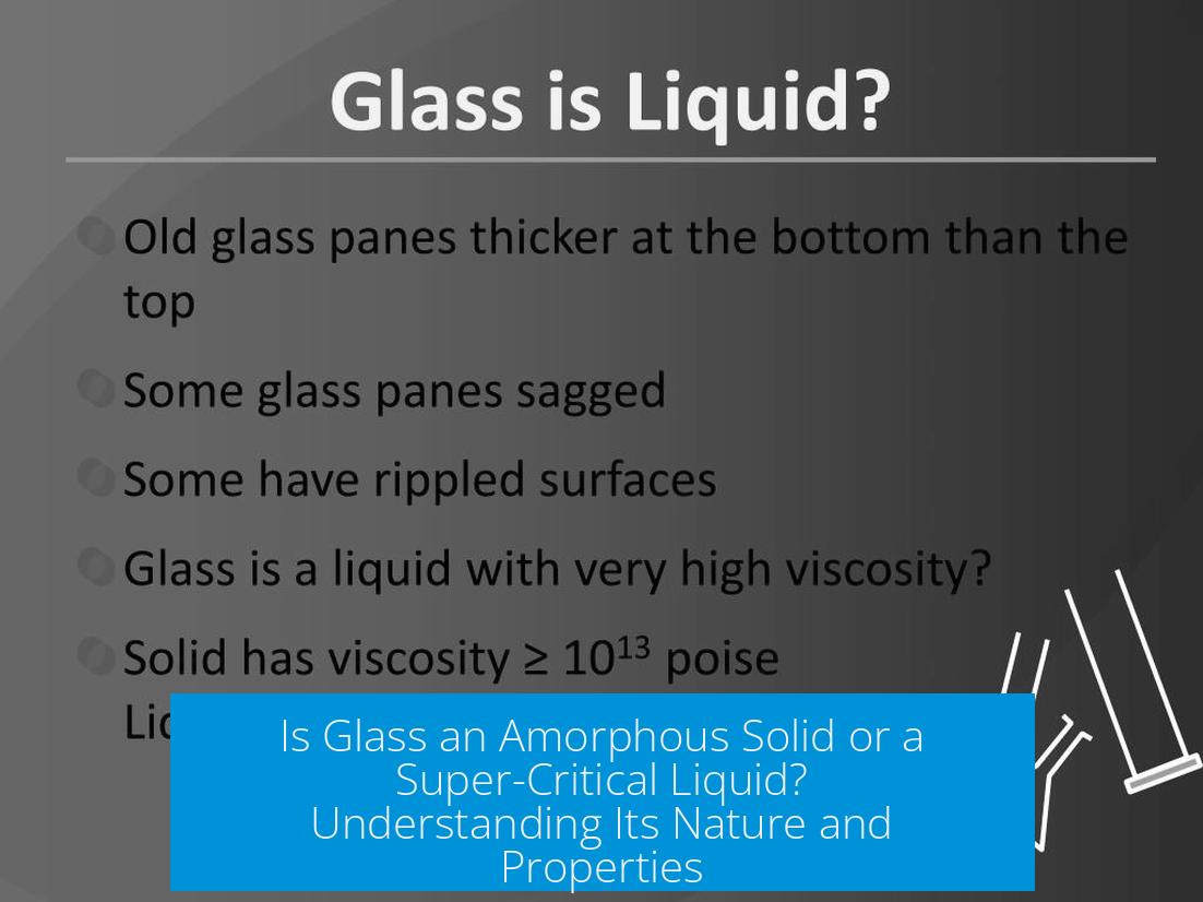 Is Glass an Amorphous Solid or a Super-Critical Liquid? Understanding Its Nature and Properties