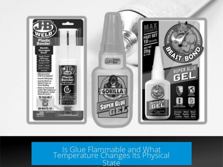 Is Glue Flammable and What Temperature Changes Its Physical State