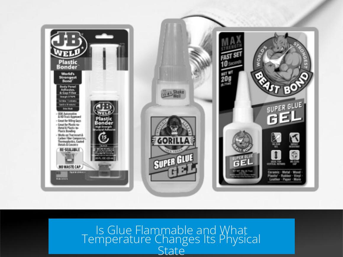 Is Glue Flammable and What Temperature Changes Its Physical State