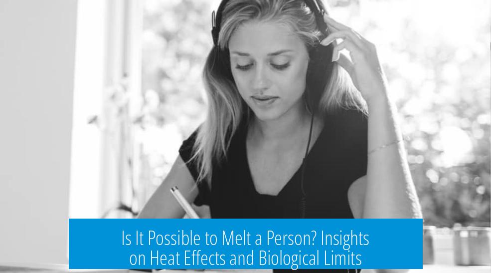 Is It Possible to Melt a Person? Insights on Heat Effects and Biological Limits