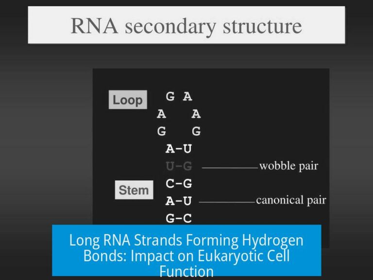 Long RNA Strands Forming Hydrogen Bonds: Impact on Eukaryotic Cell Function
