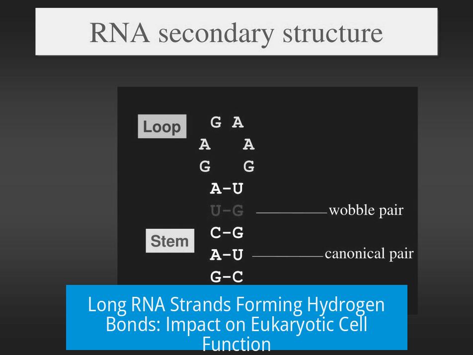 Long RNA Strands Forming Hydrogen Bonds: Impact on Eukaryotic Cell Function