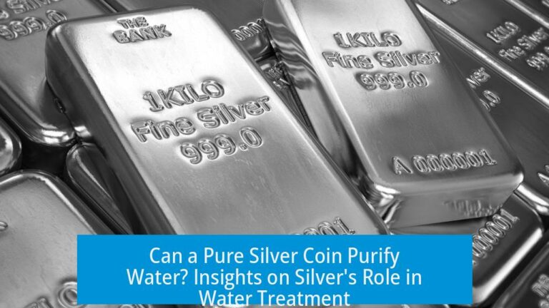 Can a Pure Silver Coin Purify Water? Insights on Silver's Role in Water Treatment
