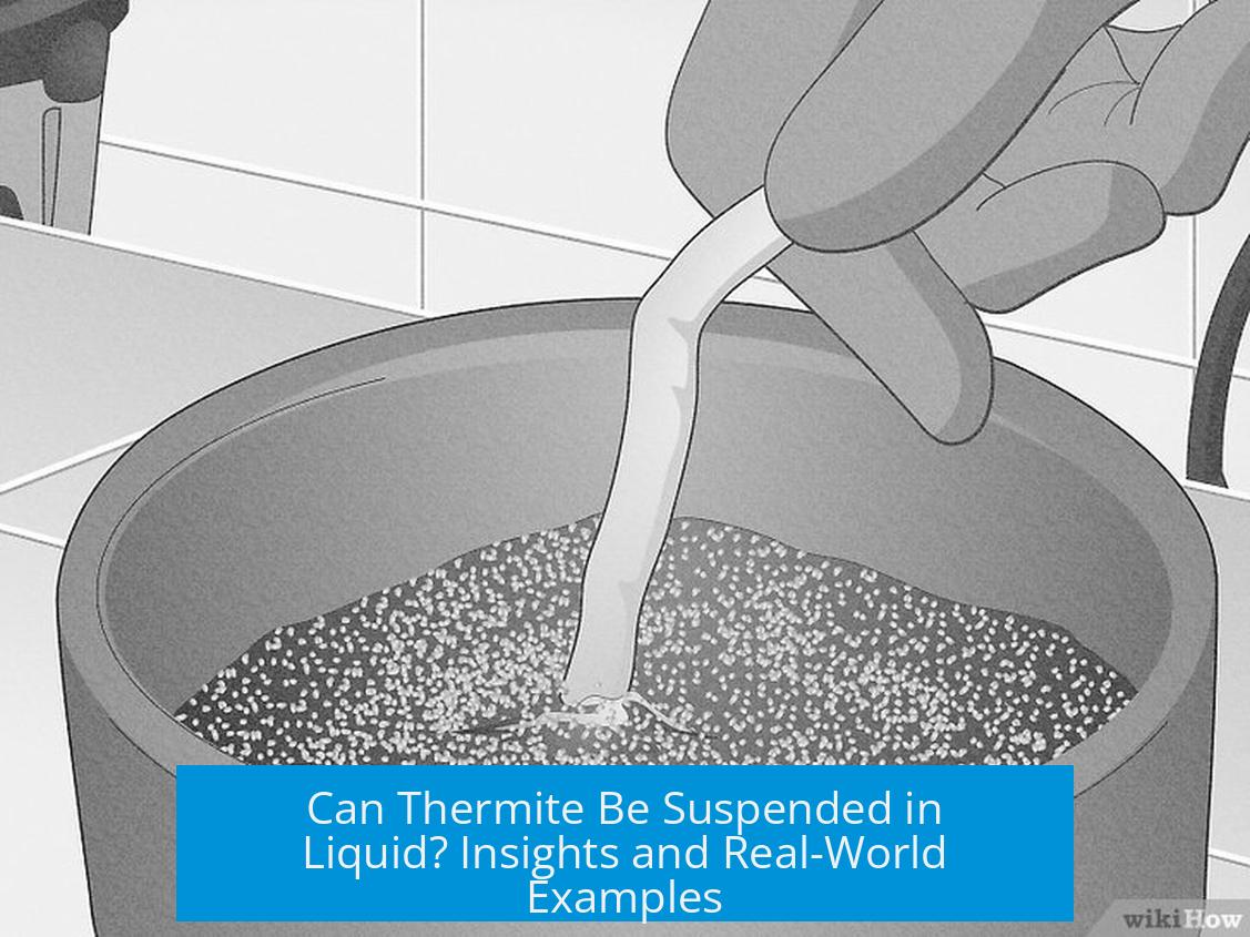 Can Thermite Be Suspended in Liquid? Insights and Real-World Examples