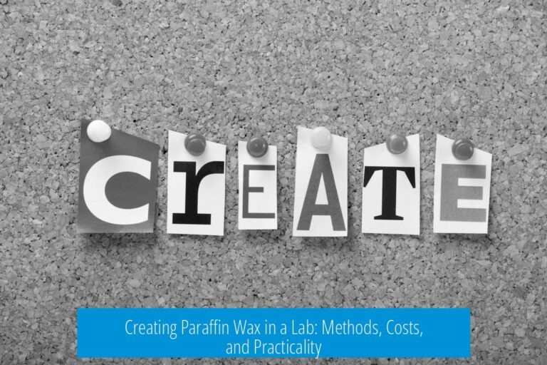 Creating Paraffin Wax in a Lab: Methods, Costs, and Practicality
