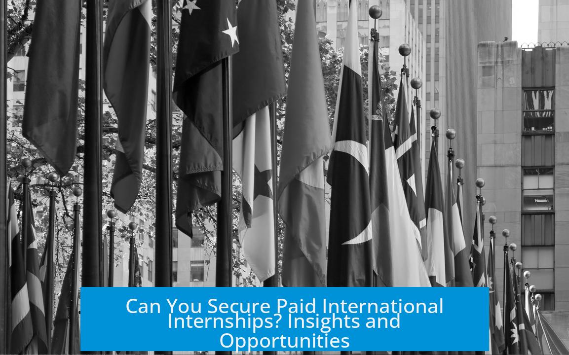 Can You Secure Paid International Internships? Insights and Opportunities