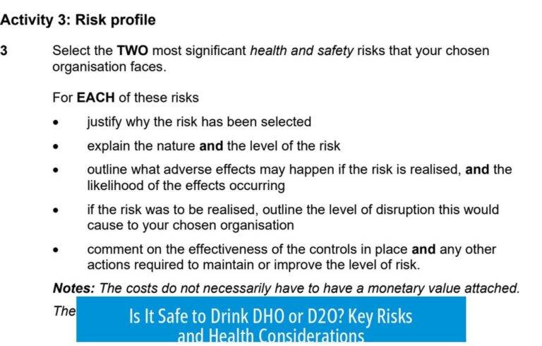 Is It Safe to Drink DHO or D2O? Key Risks and Health Considerations
