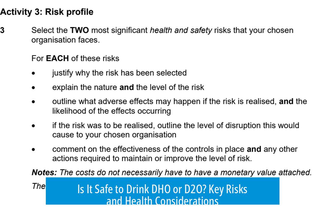 Is It Safe to Drink DHO or D2O? Key Risks and Health Considerations