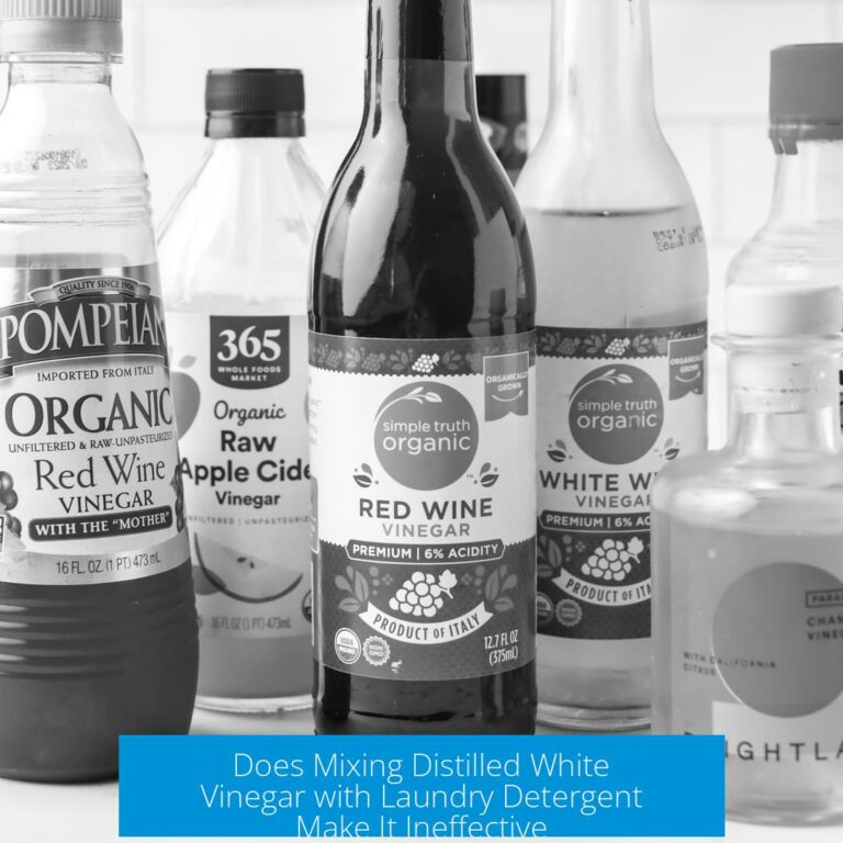 Does Mixing Distilled White Vinegar with Laundry Detergent Make It Ineffective