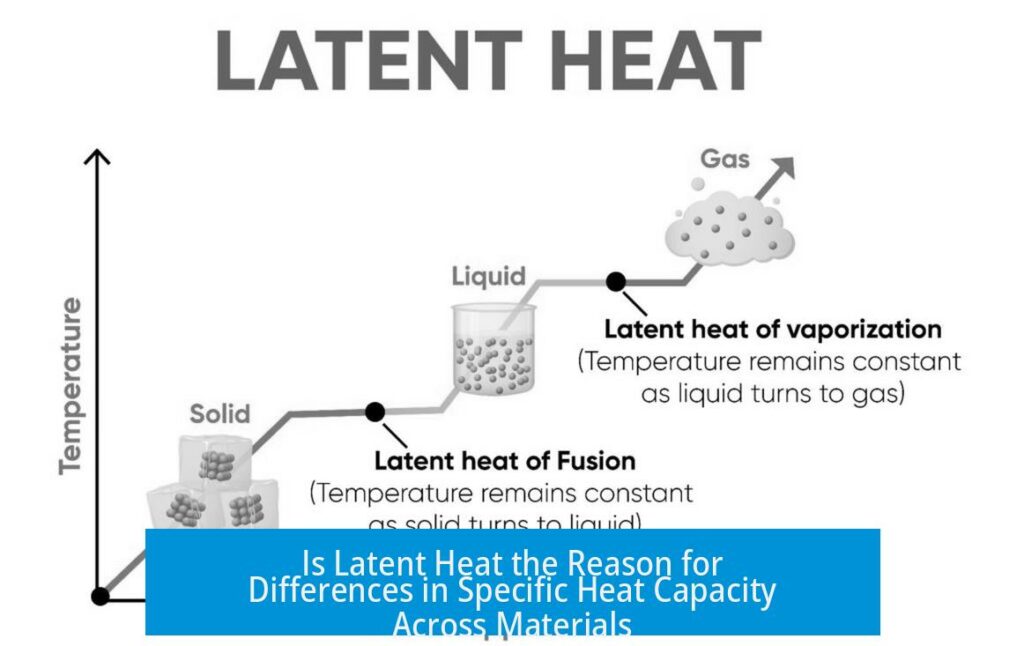 Is Latent Heat the Reason for Differences in Specific Heat Capacity Across Materials