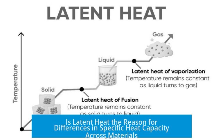 Is Latent Heat the Reason for Differences in Specific Heat Capacity Across Materials