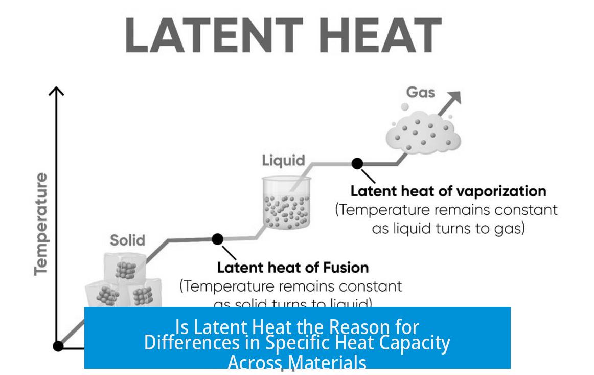Is Latent Heat the Reason for Differences in Specific Heat Capacity Across Materials