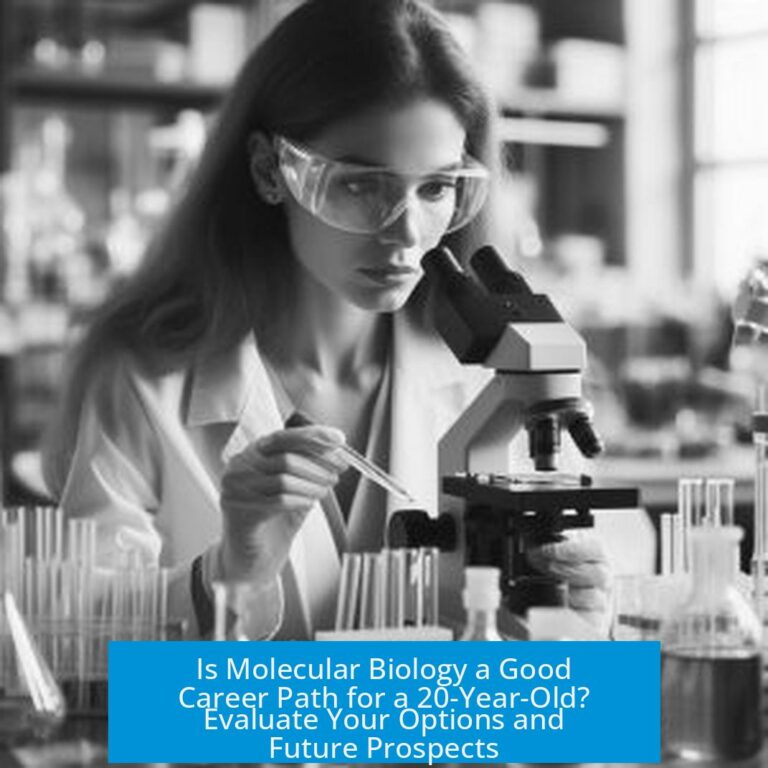 Is Molecular Biology a Good Career Path for a 20-Year-Old? Evaluate Your Options and Future Prospects