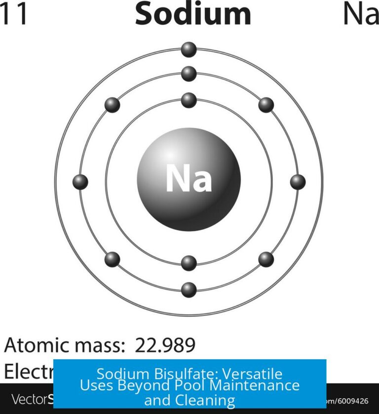 Sodium Bisulfate: Versatile Uses Beyond Pool Maintenance and Cleaning